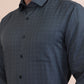 Green Checked Slim Fit Formal Shirt | Greenfibre
