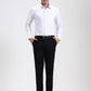 Black Solid Super Slim Fit Formal Trouser | Greenfibre