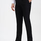 Black Solid Super Slim Fit Formal Trouser | Greenfibre