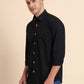 Black Printed Smart Fit Semi Casual Shirt | Greenfibre