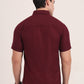 Wine Solid Slim Fit Casual Shirt | Greenfibre