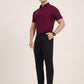 Wine Solid Slim Fit Casual Shirt | Greenfibre