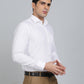 White Striped Slim Fit Formal Shirt | Metal