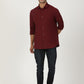 Maroon Solid Slim Fit Party Wear Shirt | Greenfibre