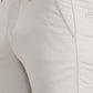 Light Grey Solid Slim Fit Casual Trouser | Greenfibre