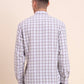 Purple Checked Smart Fit Semi Casual Shirt | Greenfibre