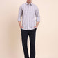 Purple Checked Smart Fit Semi Casual Shirt | Greenfibre