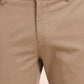 Khaki Printed Super Slim Fit Casual Trouser | Greenfibre