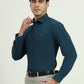 Green Solid Slim Fit Party Wear Shirt | Greenfibre