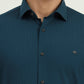 Green Solid Slim Fit Party Wear Shirt | Greenfibre
