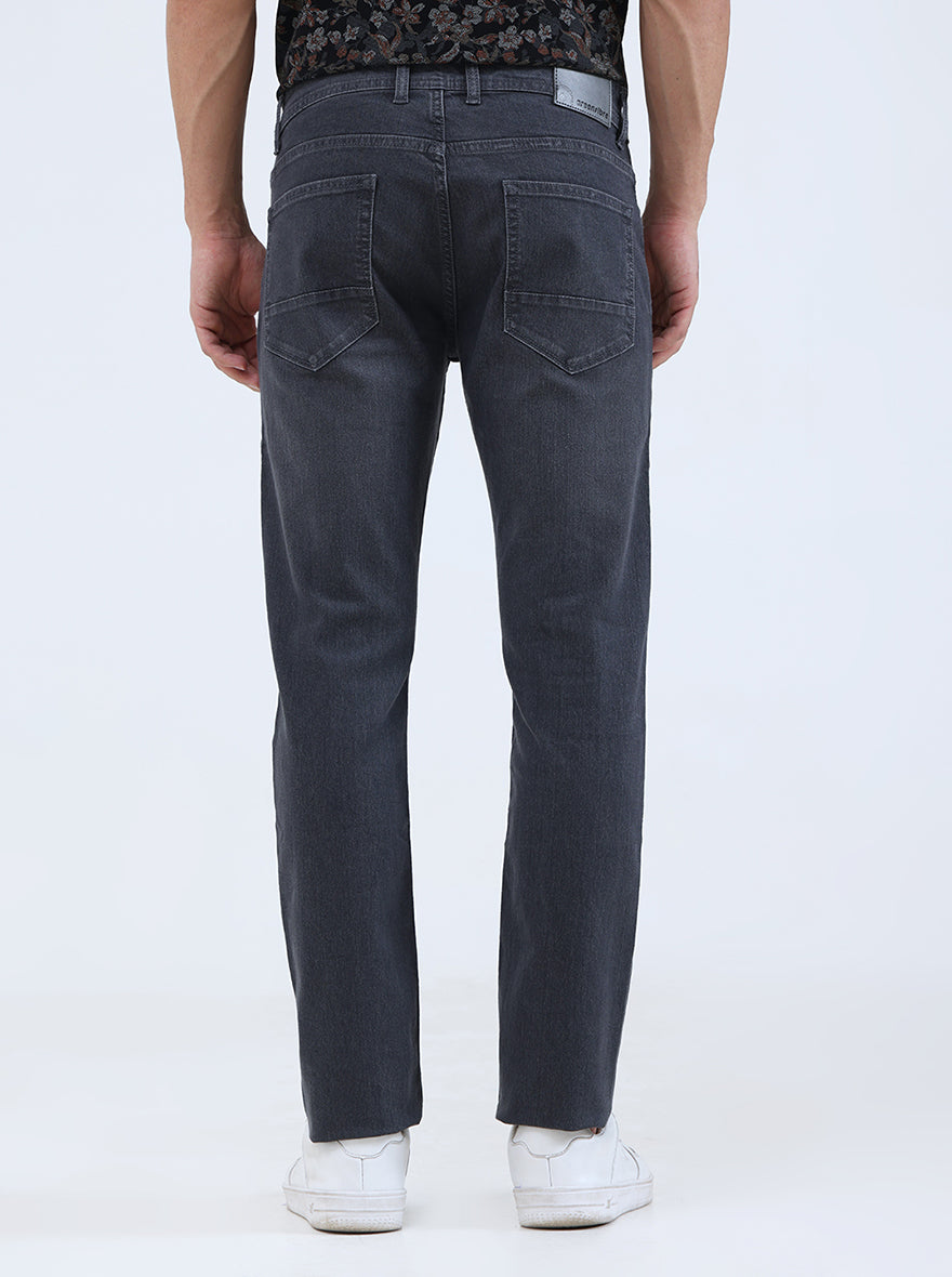 Grey Washed Narrow Fit Jeans | Greenfibre