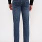 Mid Blue Washed Narrow Fit Jeans | Greenfibre