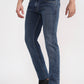 Mid Blue Washed Narrow Fit Jeans | Greenfibre