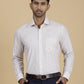 Beige Checked Slim Fit Formal Shirt | Greenfibre