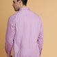 Pink Solid Smart Fit Semi Casual Shirt | Greenfibre