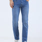 Light Blue Washed Narrow Fit Jeans | Greenfibre