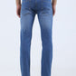 Light Blue Washed Narrow Fit Jeans | Greenfibre