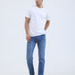 Light Blue Washed Narrow Fit Jeans | Greenfibre