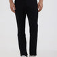 Black Solid Super Slim Fit Casual Trouser | Greenfibre