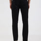 Black Solid Super Slim Fit Casual Trouser | Greenfibre