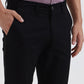Black Solid Super Slim Fit Casual Trouser | Greenfibre