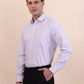 Purple Checked Regular Fit Formal Shirt | Greenfibre