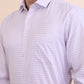 Purple Checked Regular Fit Formal Shirt | Greenfibre