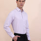 Purple Checked Regular Fit Formal Shirt | Greenfibre
