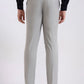 Grey Solid Super Slim Fit Formal Trouser | Greenfibre