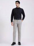 Grey Solid Super Slim Fit Formal Trouser | Greenfibre