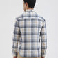 Dark Blue Checked Slim Fit Casual Shirt | Greenfibre