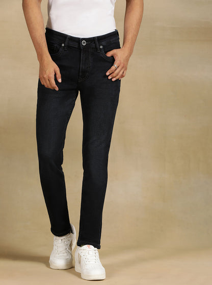 Ink Blue Solid Rider Fit Jeans | JadeBlue