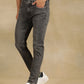 Mid Grey Washed Rider Fit Jeans | JadeBlue
