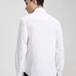 White Solid Slim Fit Casual Shirt | Greenfibre