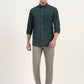 Light Green Solid Neo Fit Casual Trouser | Greenfibre