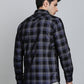Blue Checked Slim Fit Casual Shirt | JadeBlue
