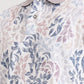 Mauve & White Printed Slim Fit Polo T-Shirt | Greenfibre