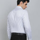 White Printed Regular Fit Formal Shirt | Greenfibre