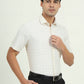 Off-White & Grey Checked Regular Fit Formal Shirt | Greenfire