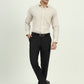 Beige Solid Slim Fit Formal Shirt | Greenfibre