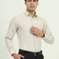 Beige Solid Slim Fit Formal Shirt | Greenfibre