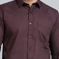 Maroon Printed Smart Fit Semi Casual Shirt | Greenfibre
