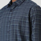 Blue Checked Smart Fit Semi Casual Shirt | Greenfibre