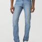 Light Blue Washed Straight Fit Jeans | Greenfibre