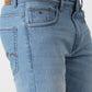 Light Blue Washed Straight Fit Jeans | Greenfibre