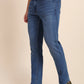 Mid Blue Washed Straight Fit Jeans | Greenfibre