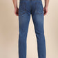 Mid Blue Washed Straight Fit Jeans | Greenfibre