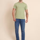 Mid Blue Washed Straight Fit Jeans | Greenfibre