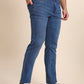 Mid Blue Washed Straight Fit Jeans | Greenfibre