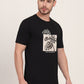 Black Printed Slim Fit T-Shirt | JadeBlue